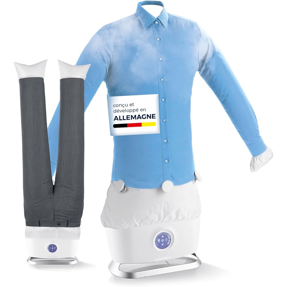 Cleanmaxx Repasseur Automatique de Chemises et Pantalons Pro Steam