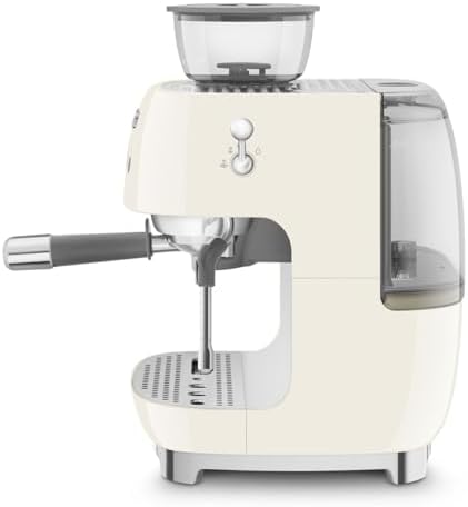 Smeg EGF03CREU Machine à Café Expresso Manuelle avec Broyeur