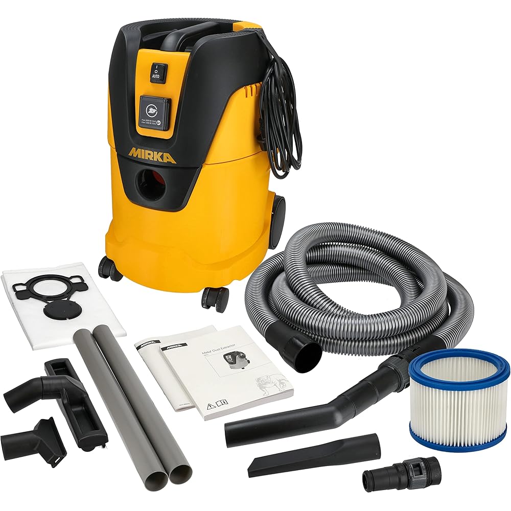 Mirka Aspirateur Professionnel Eau et Poussière 25L 1000W