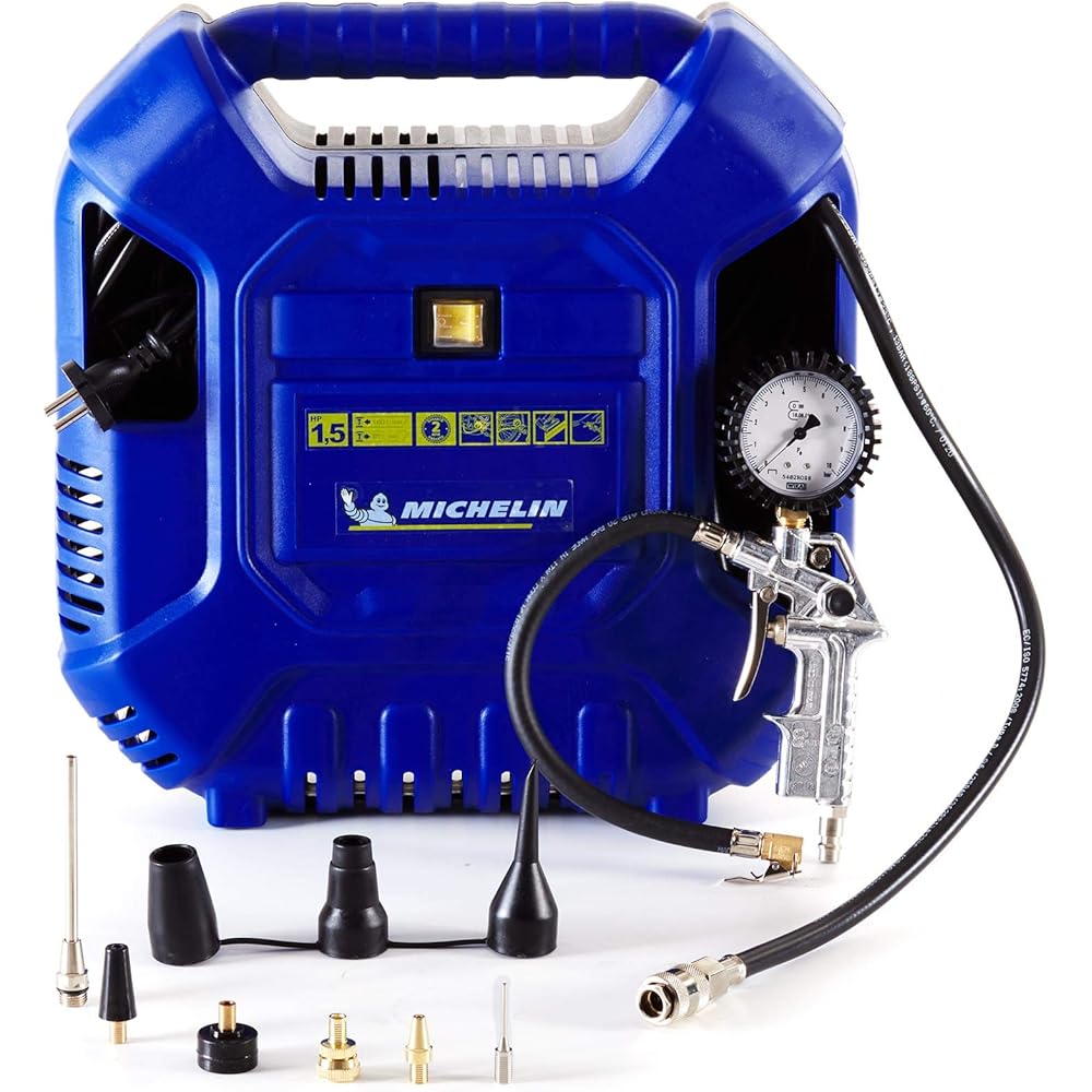 Michelin MB1 Compresseur à Air Portable Certifié CE Pression 8 Bars