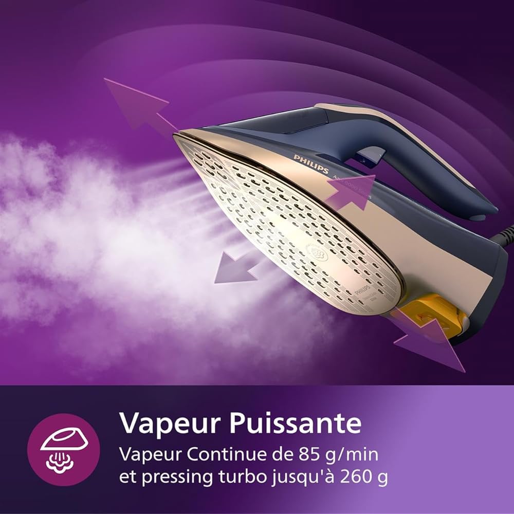 Philips Azur 8000 Series Fer à Vapeur 3000 W Technologie OptimalTEMP
