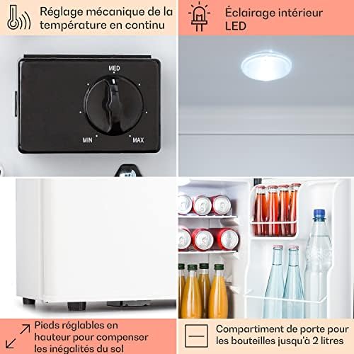 Klarstein Mini Bar Réfrigérateur de Chambre Silencieux 30L