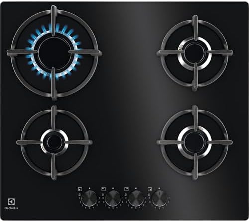 Electrolux EGG64272K Table de Cuisson à Gaz Encastrable 4 Feux