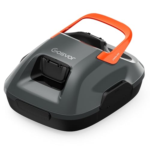 Gosvor Robot de Piscine sans Fil Autonome Gris et Orange