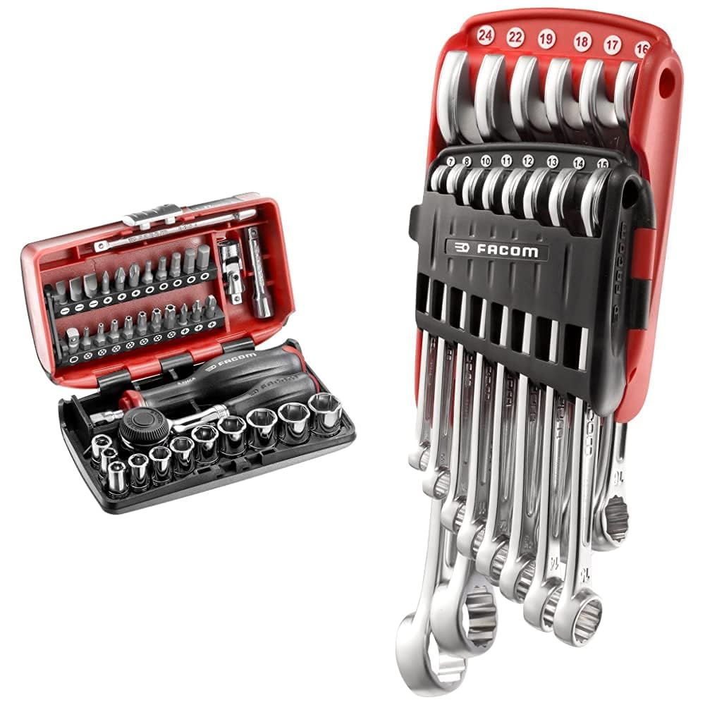Facom R360NANO.PG Coffret Compact de Serrage 1/4" avec Étui Clés