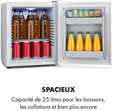 Klarstein Mini Bar Réfrigérateur de Chambre Silencieux 30L