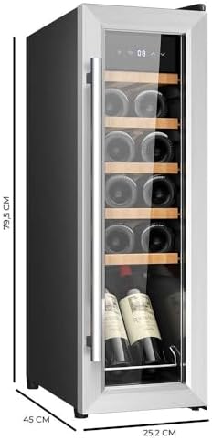Cecotec Bolero GrandSommelier 830 Cave à Vin Thermoélectrique 8 Bouteilles
