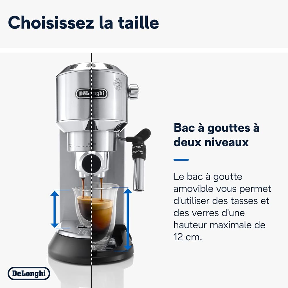 De'Longhi Dedica Style EC685.M Machine Expresso Métal Compacte