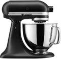 KitchenAid Artisan Robot Pâtissier à Tête Inclinable Noir Mat 4,8L