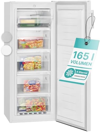 Bomann GS7317.1 Congélateur Vertical Pose Libre Blanc 165L