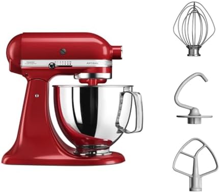 KitchenAid Artisan Robot Pâtissier à Tête Inclinable Noir Mat 4,8L