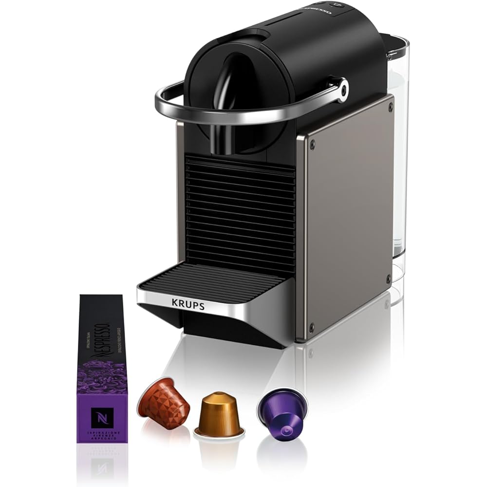 Nespresso Krups Pixie Machine á Café Espresso Titane YY5290FD