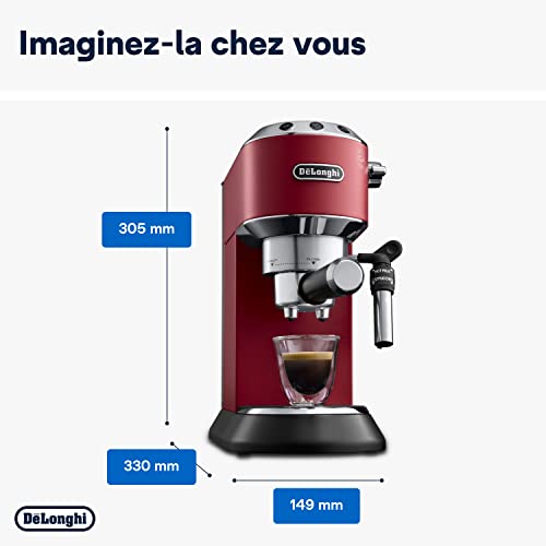 De'Longhi Dedica Style EC685.R Machine Expresso Manuelle Rouge