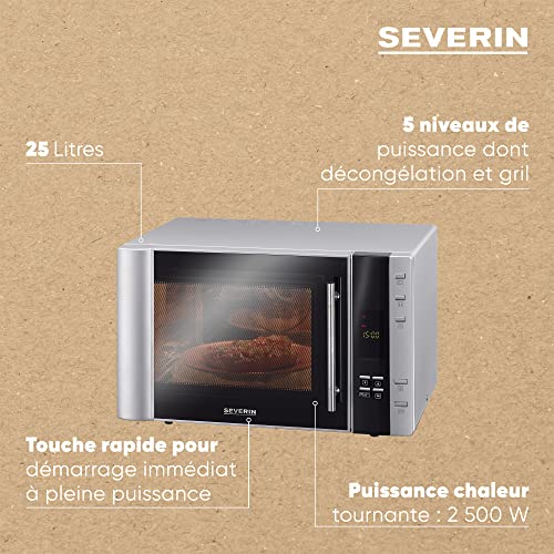 Severin MW 7775 Four à Micro-ondes Combiné Chaleur Tournante 30L