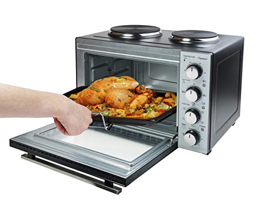 Bestron Cuisinière Mini-Four de Table avec Double Plaque de Cuisson