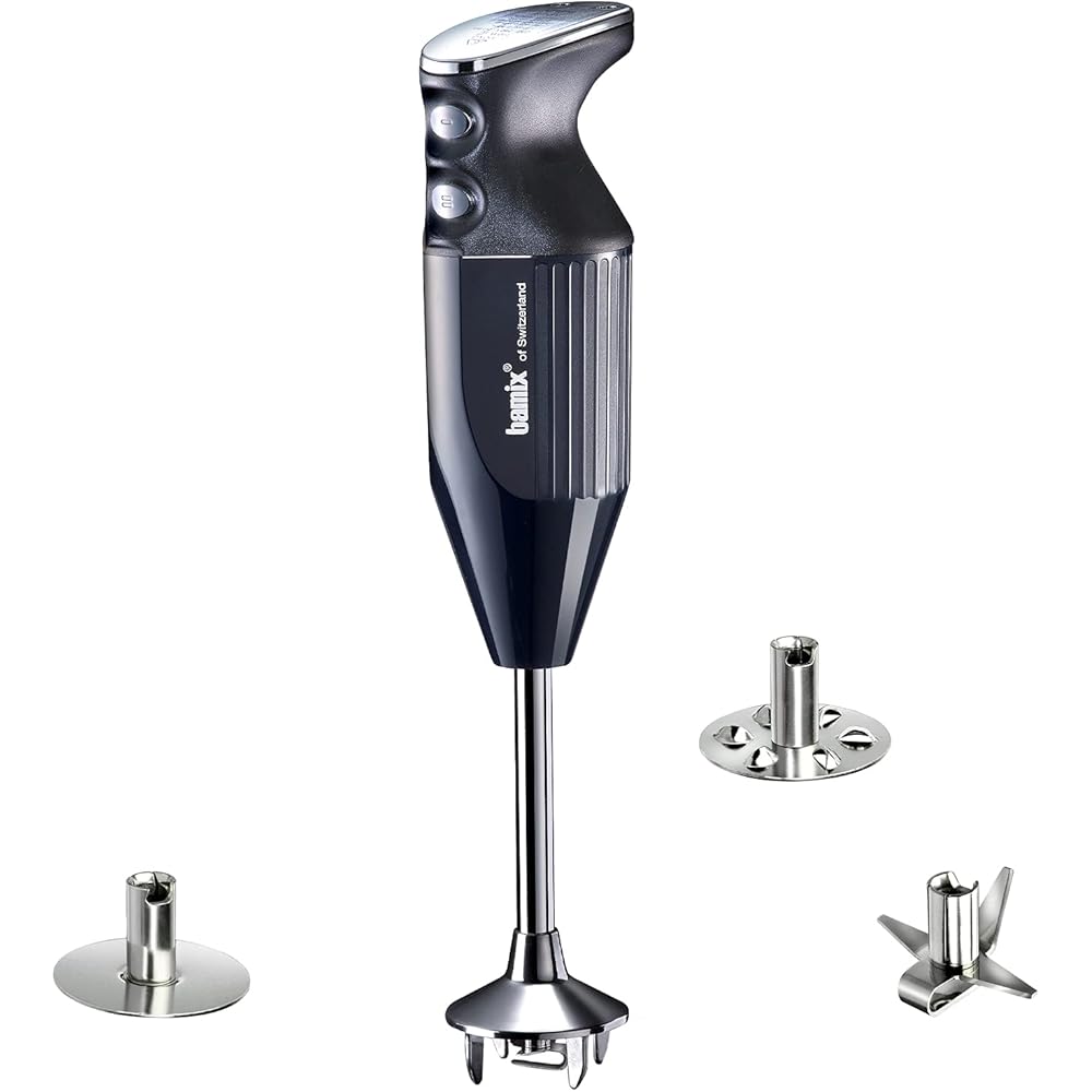 Bamix M250 PRIME Set Mixeur Plongeant 250W Noir et Chromé