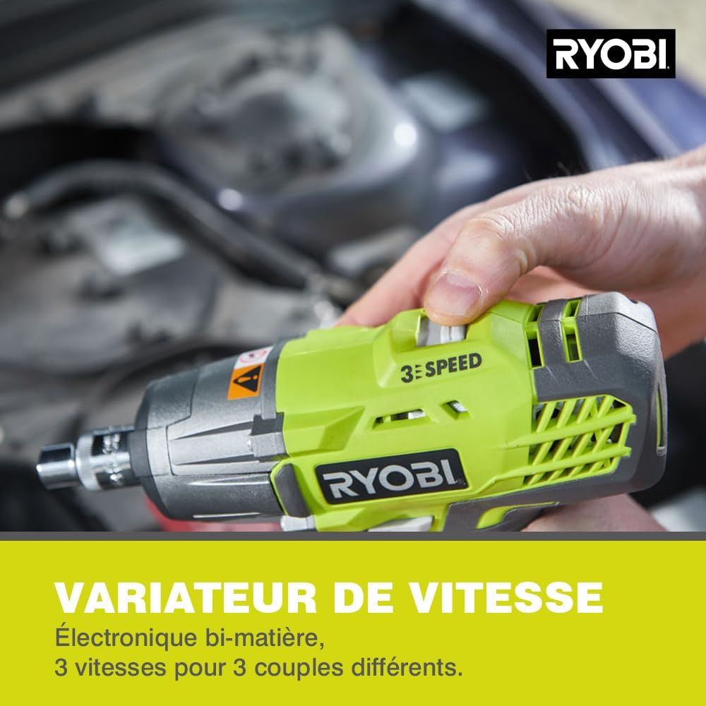 Ryobi ONE+ R18IW3-0 Boulonneuse Électrique sans Fil 18V 400 Nm
