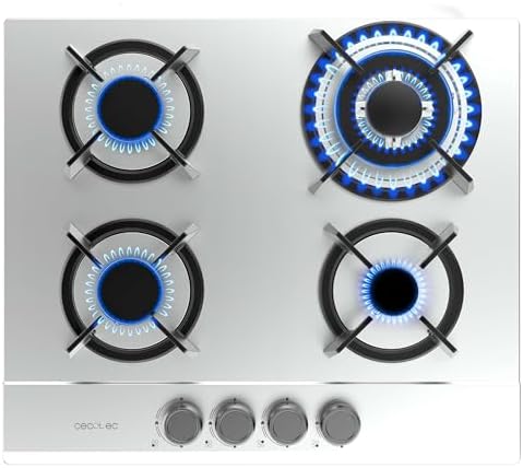 Cecotec Bolero Squad G 4200S Plaque de Cuisson à Gaz Inox 4 Feux