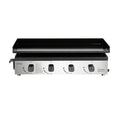 Plancha au Gaz 4 Brûleurs avec Plaque de Cuisson Extérieure 10kW