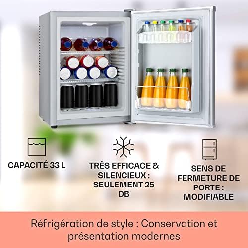 Klarstein Mini Bar Réfrigérateur de Chambre Silencieux 30L