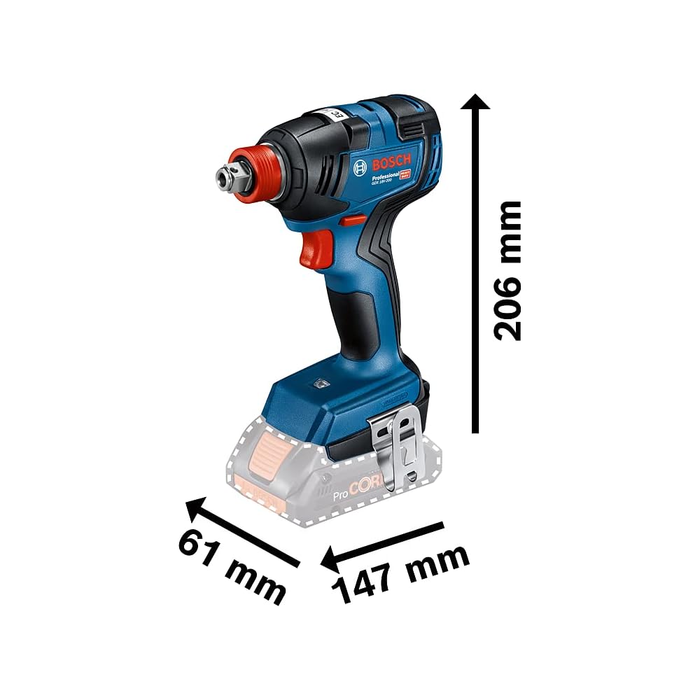 Bosch Professional GDX 18V-200 Boulonneuse sans Fil 18V sans Batterie