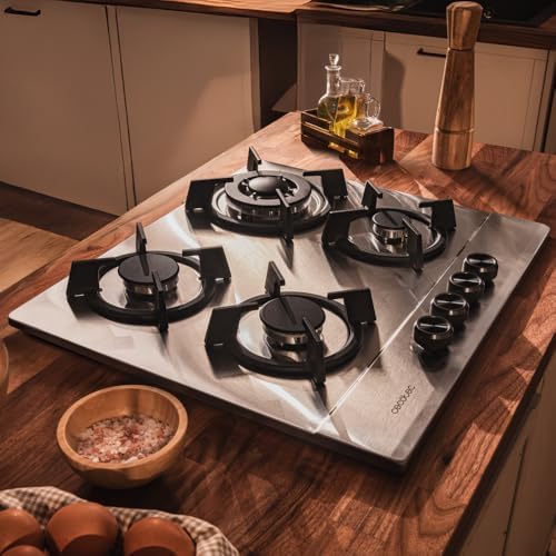 Cecotec Bolero Squad G 4200S Plaque de Cuisson à Gaz Inox 4 Feux
