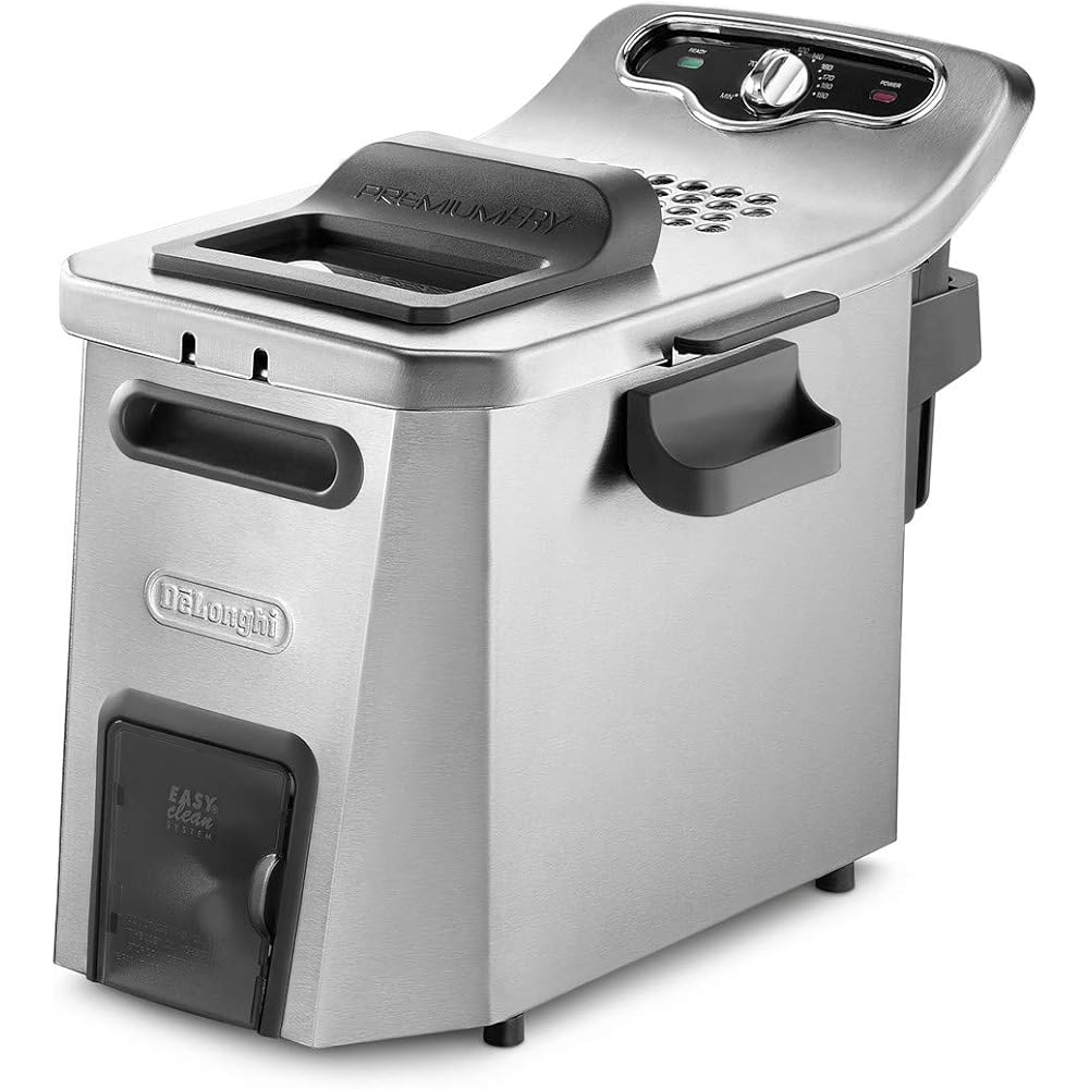 De'Longhi F44532CZ Friteuse Traditionnelle 5 L en Métal Couleur Argent