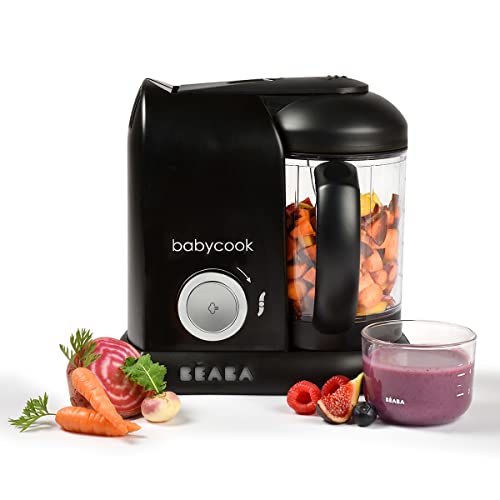 Béaba Babycook Solo Robot Cuiseur Mixeur pour Bébé 4-en-1 Noir