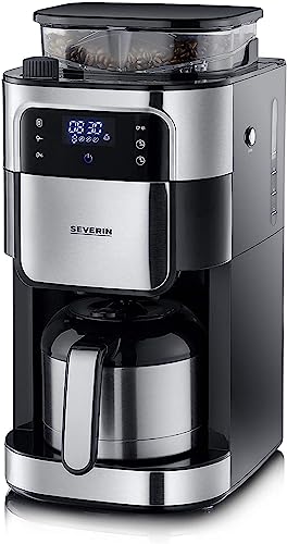 Severin KA 4814 Cafetière Filtre Programmable avec Broyeur Inox