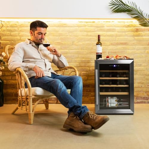 Cecotec Bolero GrandSommelier 2050 Cave à Vin Compresseur 20 Bouteilles