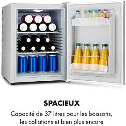 Klarstein Mini Bar Réfrigérateur de Chambre Silencieux 30L