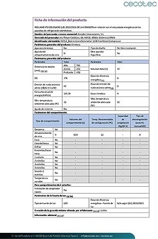 Cecotec Bolero GrandSommelier 830 Cave à Vin Thermoélectrique 8 Bouteilles