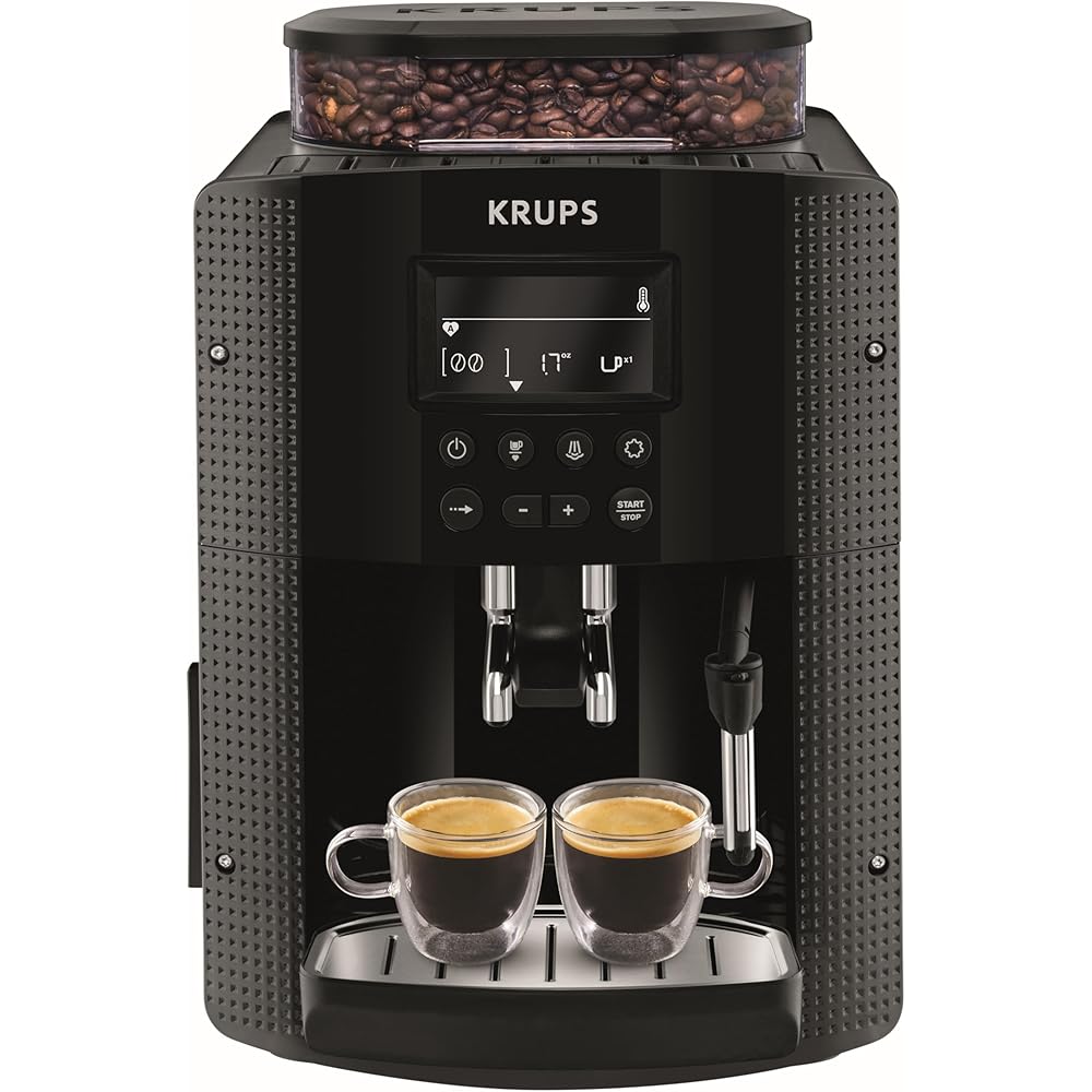 Krups Essential YY8135FD Machine à Café Grain Compacte Noire