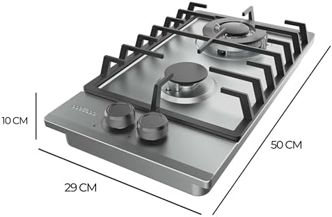 Cecotec Bolero Squad G 3200S Plaque de Cuisson à Gaz Inox 3 Feux