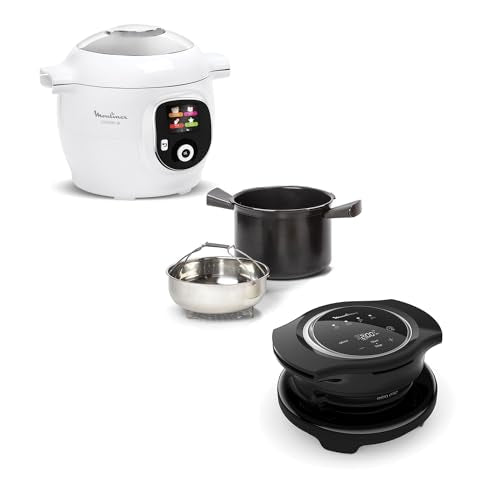 Moulinex Cookeo Lot Multicuiseur Intelligent avec Couvercle Extra Crisp