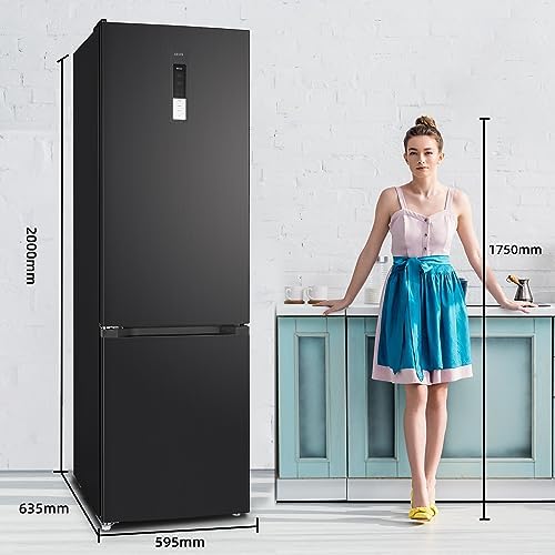 CHIQ FBM351LEI42 Réfrigérateur Congélateur Combiné Inox 356L