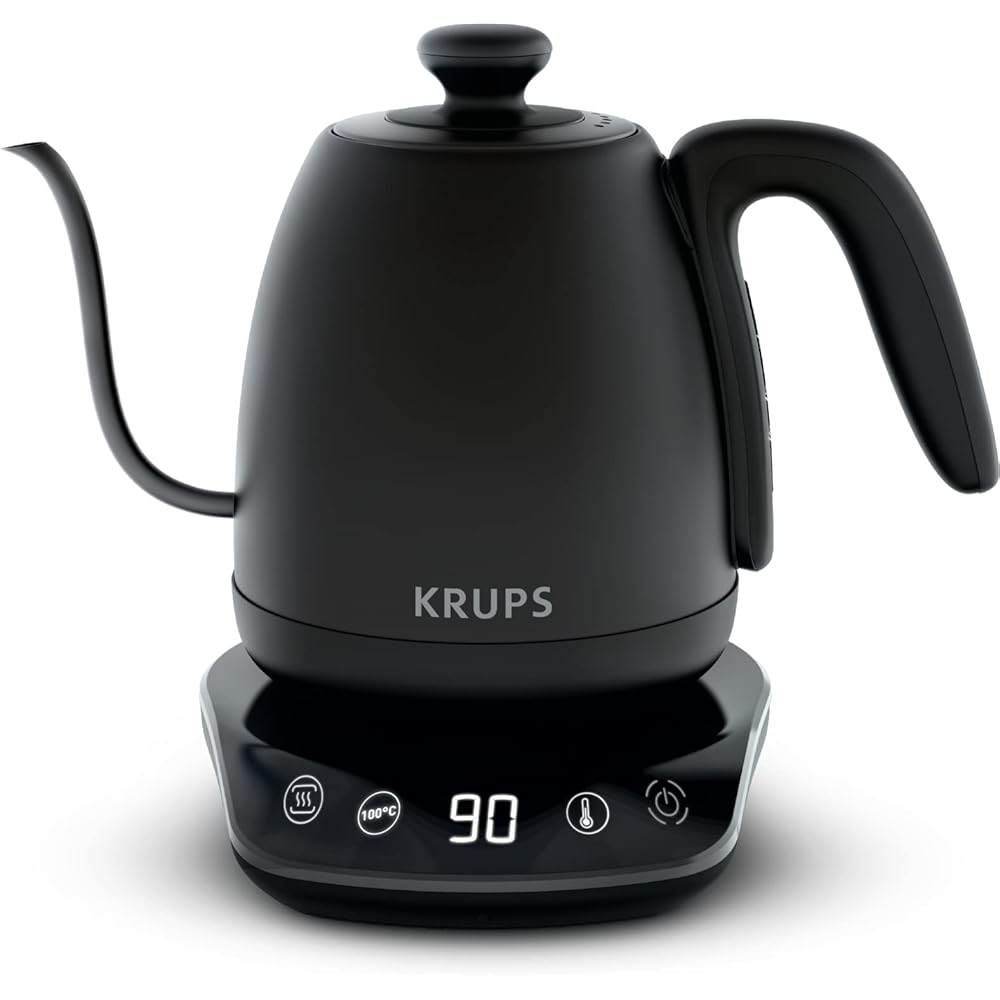Krups Café Control BW923810 Bouilloire Col de Cygne Noire