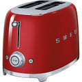 Smeg TSF01RDUK Grille-Pain 2 Tranches en Acier Inoxydable 950 W Rouge