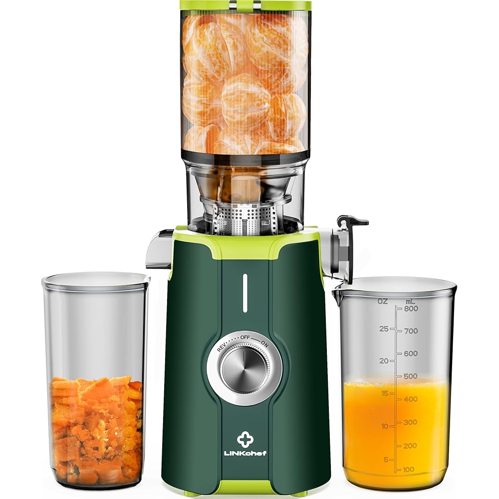 LinkChef Extracteur de Jus Vertical Lent sans Préparation 200W