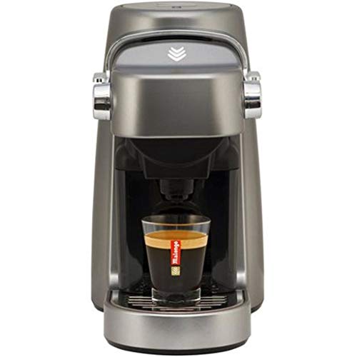 Malongo Neoh Metal Grey Machine à Café à Dosettes