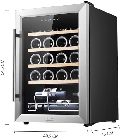 Cecotec Bolero GrandSommelier 2050 Cave à Vin Compresseur 20 Bouteilles