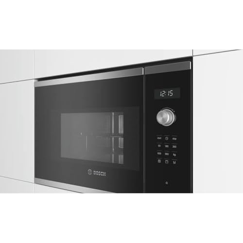 Bosch Série 6 BEL554MS0 Micro-ondes Encastrable Noir et Inox 25L