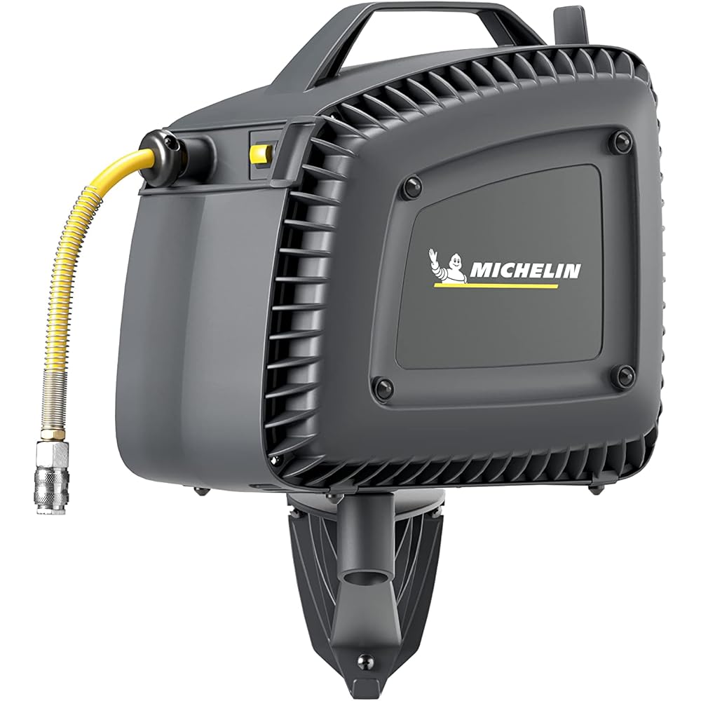 MICHELIN MBL GO Compresseur d'Air Mural sans Cuve Enrouleur Tuyau 10 m