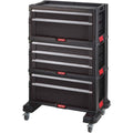 Keter Module Servante d'Atelier 7 Tiroirs Amovibles pour Outils Noir