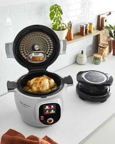 Moulinex Cookeo Lot Multicuiseur Intelligent avec Couvercle Extra Crisp