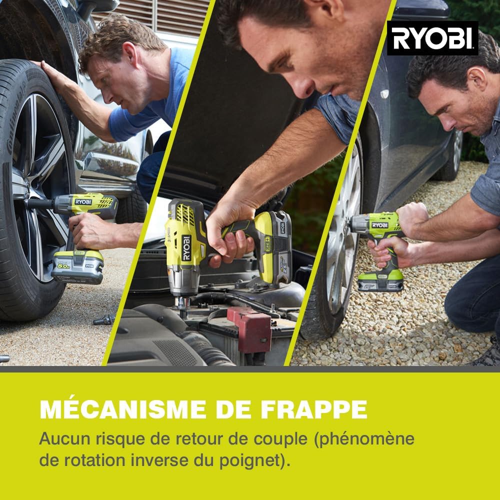 Ryobi ONE+ R18IW3-0 Boulonneuse Électrique sans Fil 18V 400 Nm