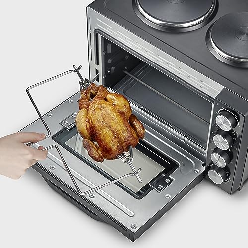 Severin TO 2074 Mini Four Chaleur Tournante et Plaques de Cuisson