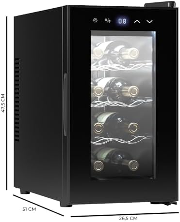 Cecotec Bolero GrandSommelier 830 Cave à Vin Thermoélectrique 8 Bouteilles