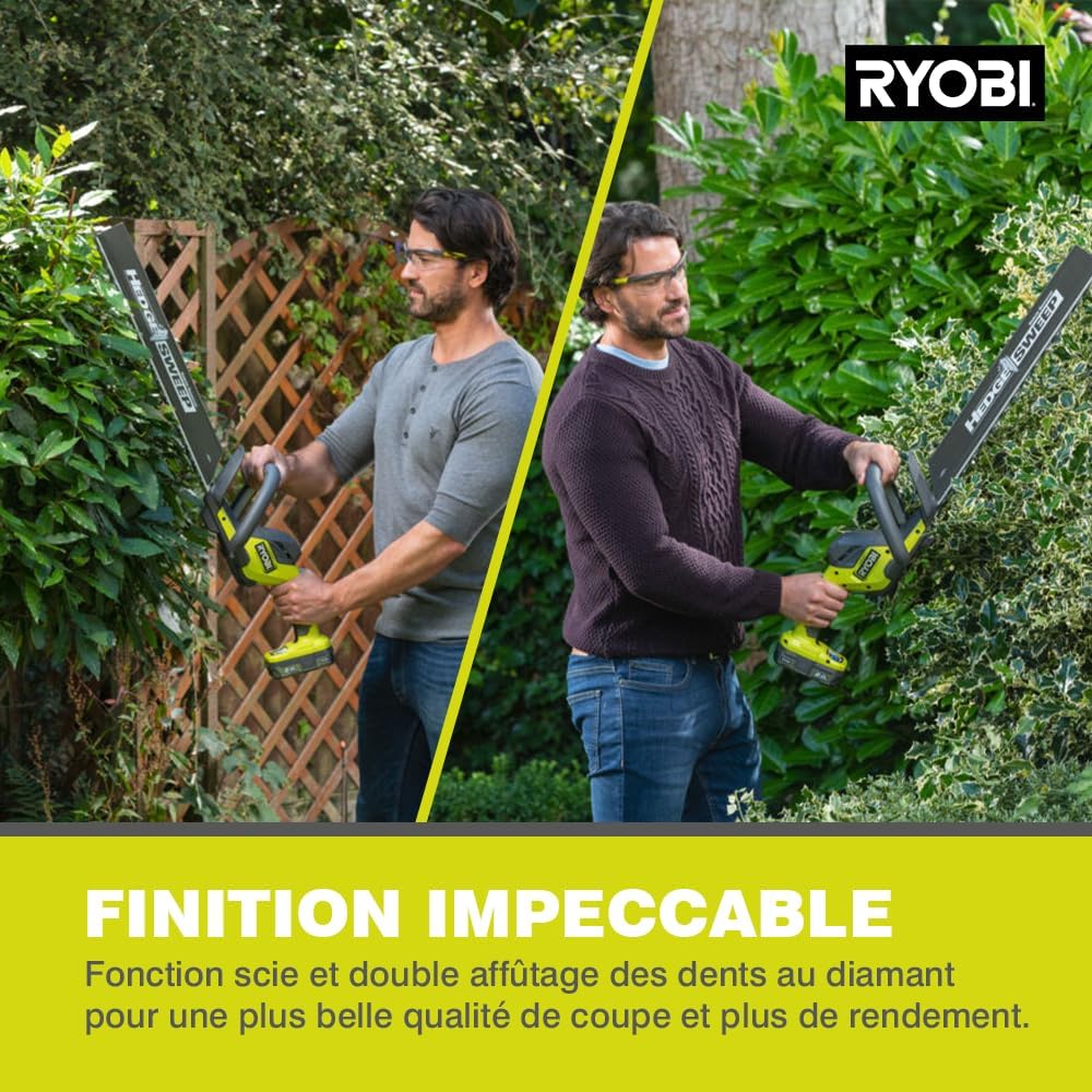 RYOBI RY18HT50A-0 Taille-Haies Linea sans Fil 18V ONE+ Lames 50 cm