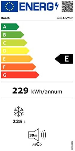 Bosch Série 4 GSN33VWEP Congélateur Vertical No Frost 225L